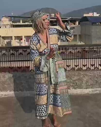 Płaszcz / kimono we wzór paisley